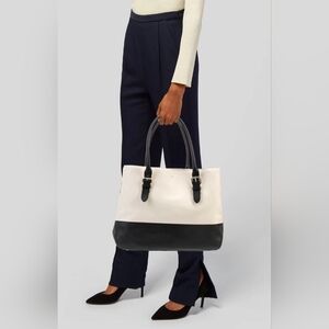 Kate Spade Cove Street Colorblock Airel Tote In Pumice/ Black